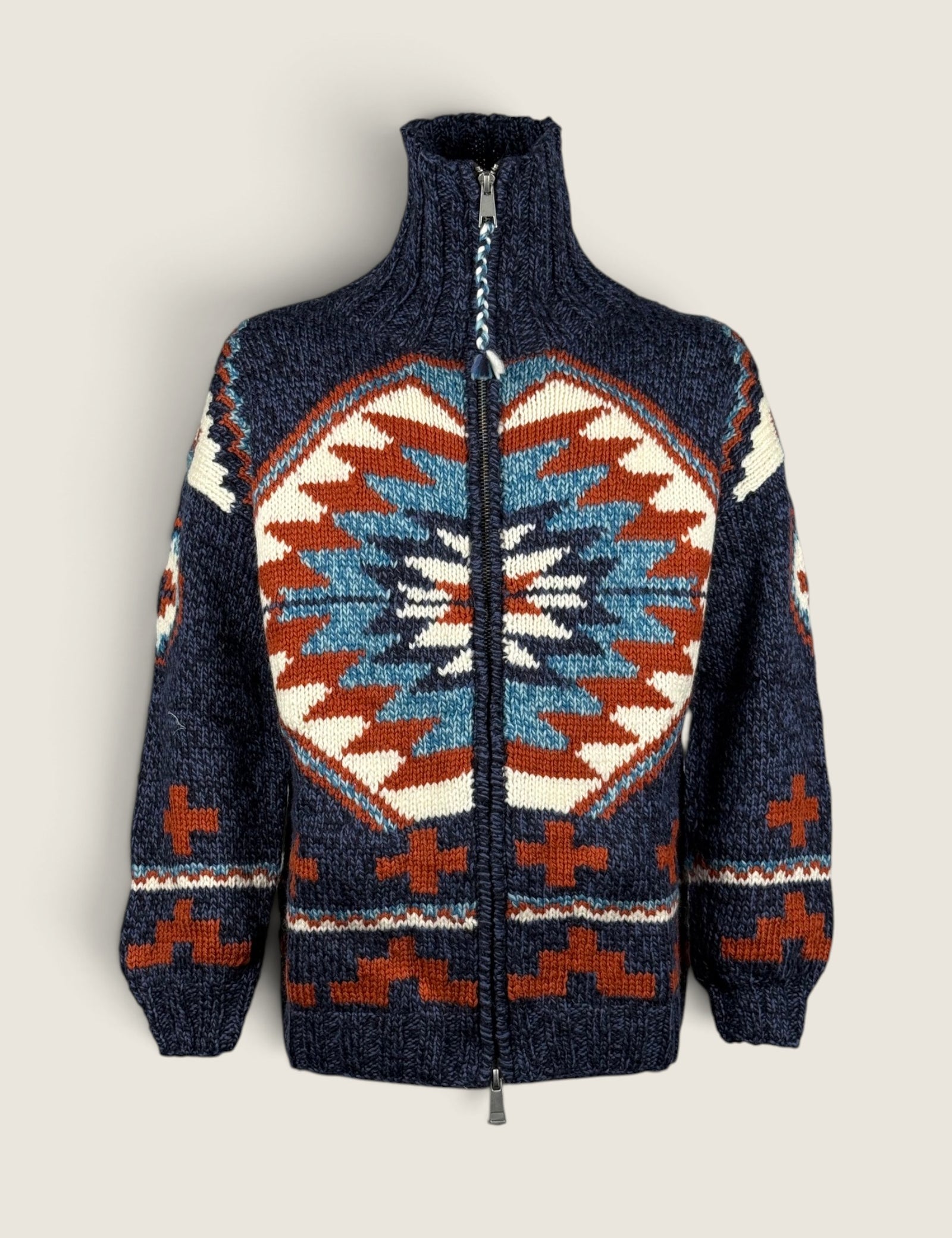 Maglione Frantic Blue/ruggine 