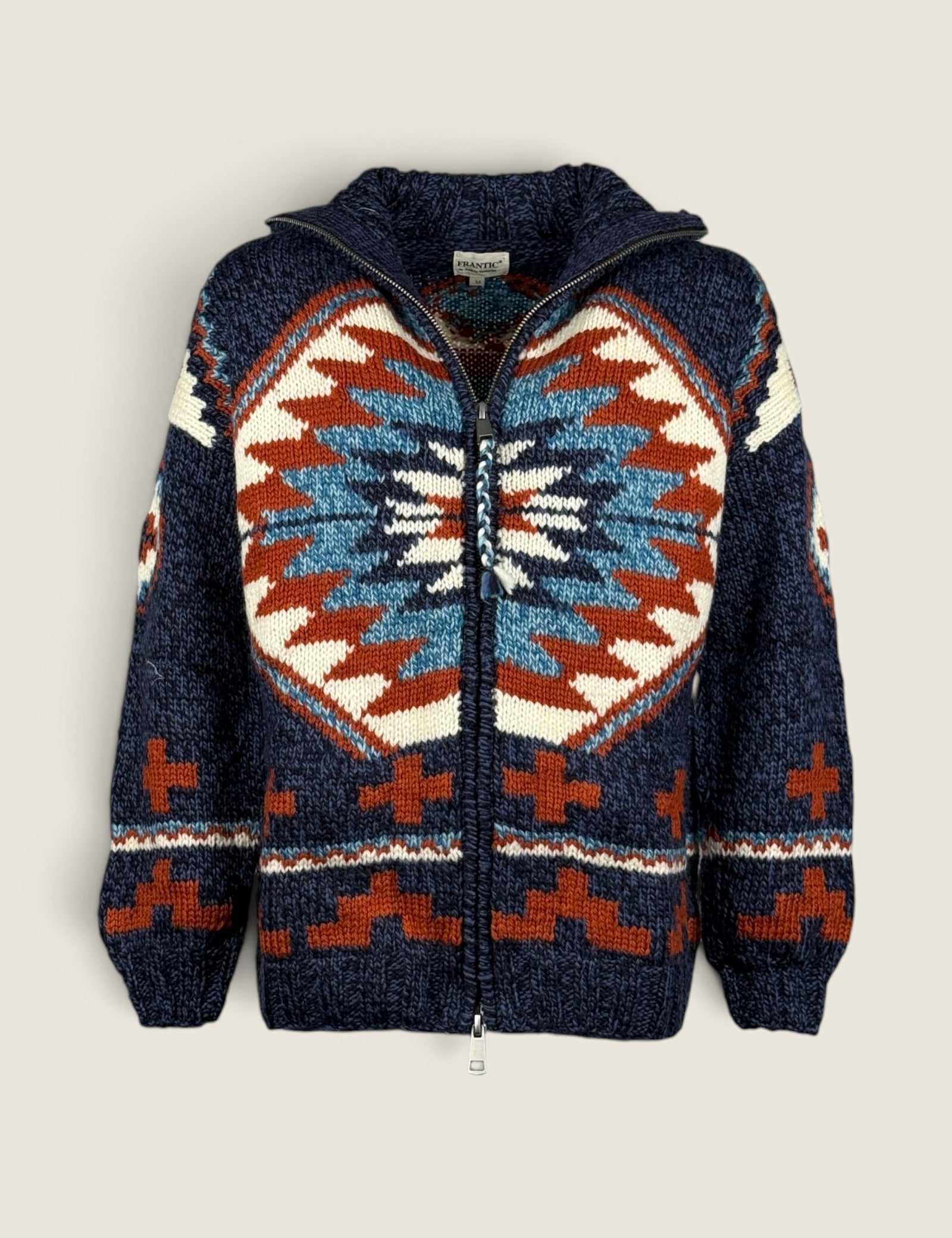 Maglione Frantic Blue/ruggine 