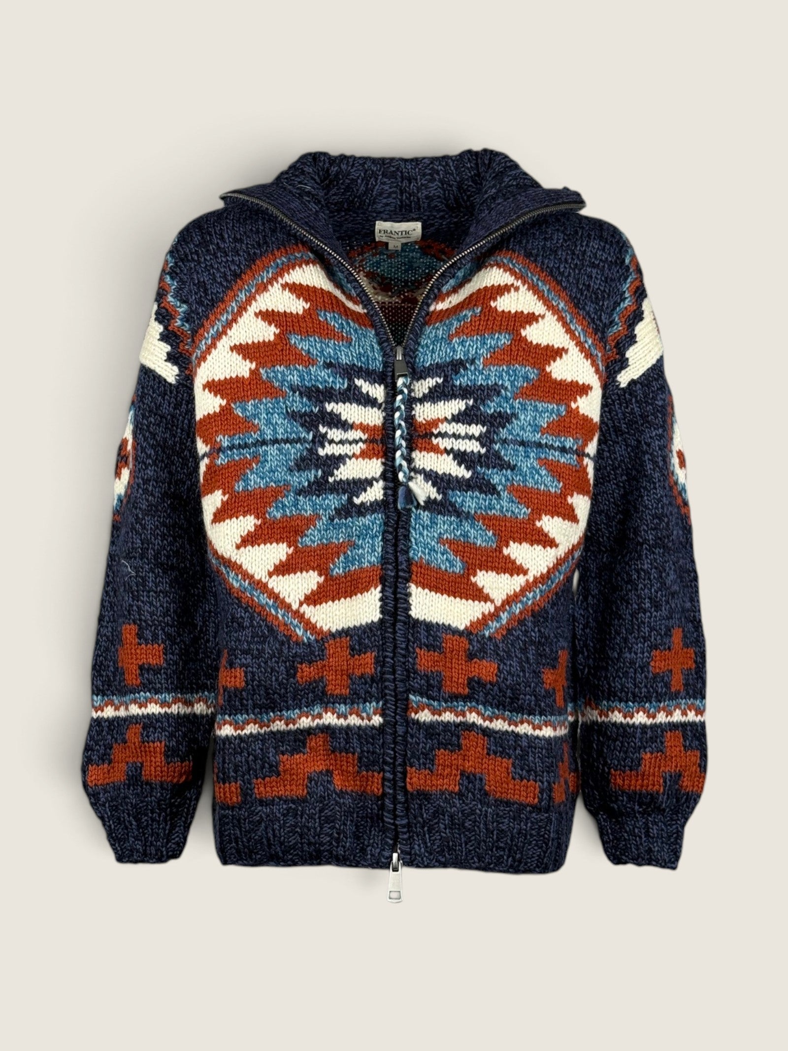 Maglione Frantic Blue/ruggine 