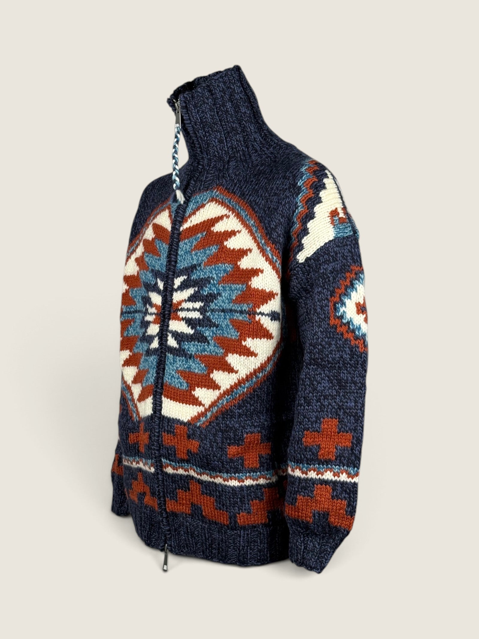 Maglione Frantic Blue/ruggine 