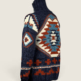 Maglione Frantic Blue/ruggine 