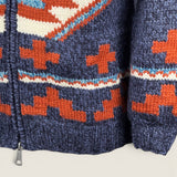 Maglione Frantic Blue/ruggine 