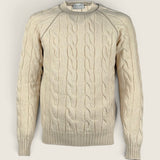 Girocollo Settefili Cashmere Topo 