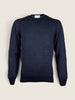 Girocollo Settefili Cashmere Blu