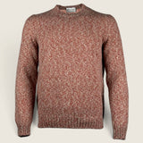 Girocollo Settefili Cashmere Mattone 