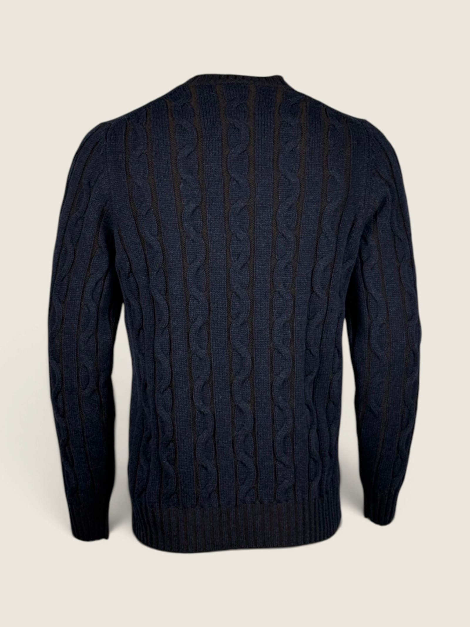 Girocollo Settefili Cashmere Moro/blu 