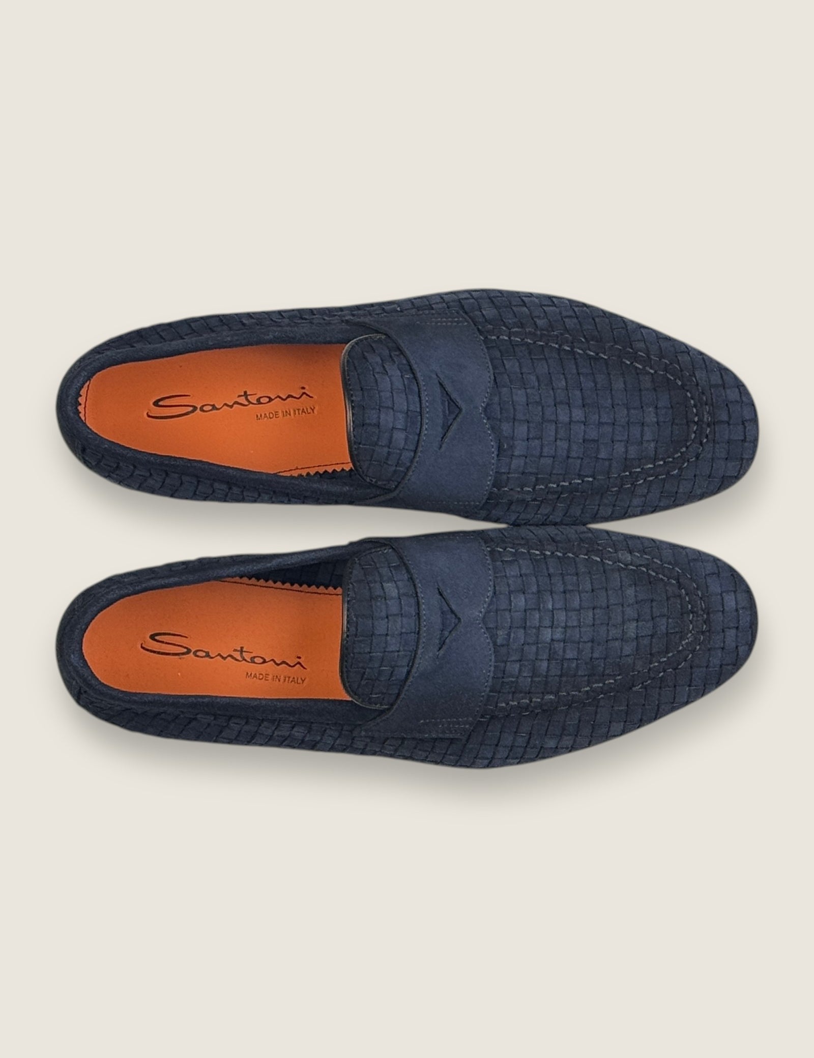 Mocassini Santoni Blu 