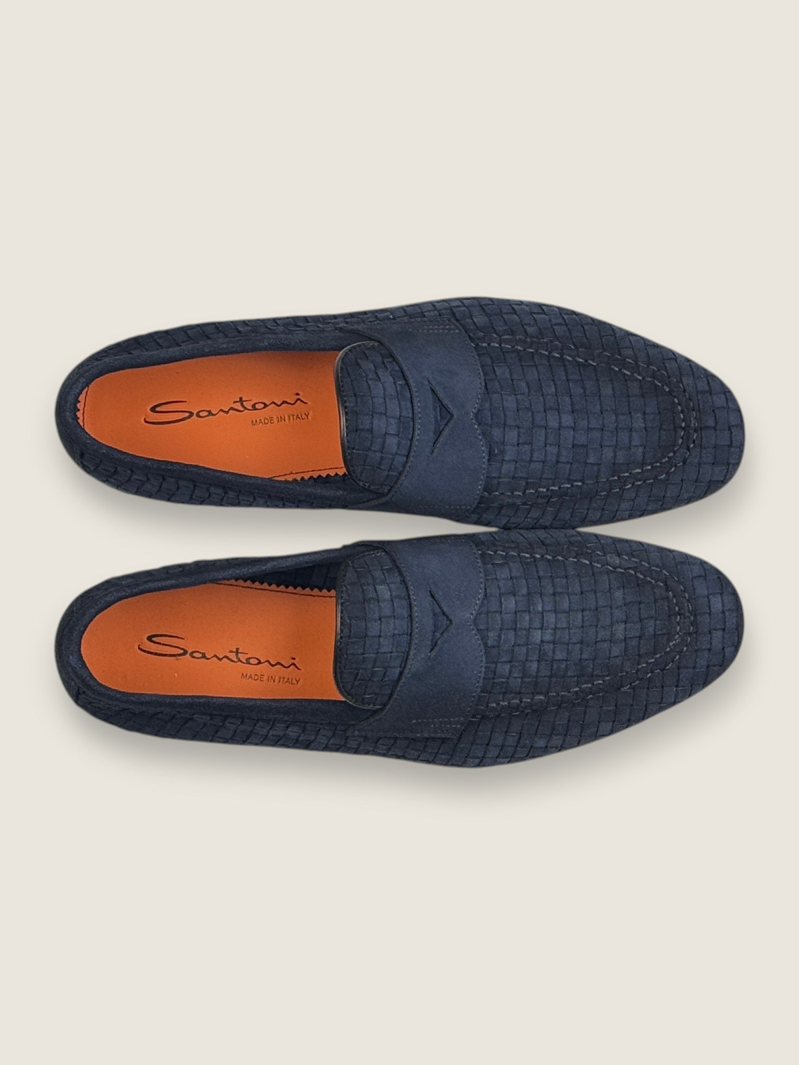 Mocassini Santoni Blu 