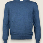 Girocollo Settefili Cashmere Denim 