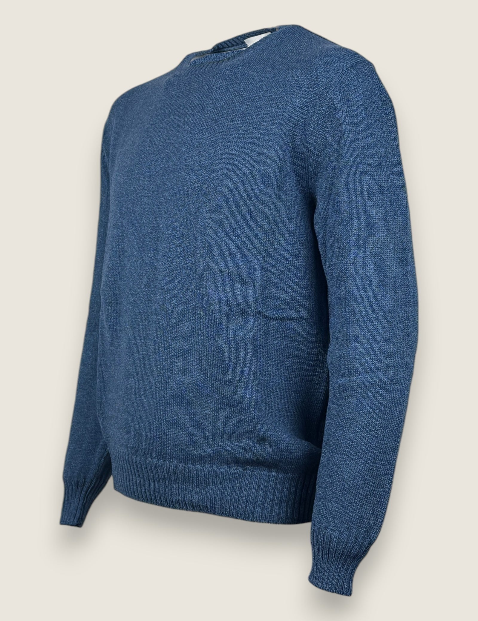Girocollo Settefili Cashmere Denim 