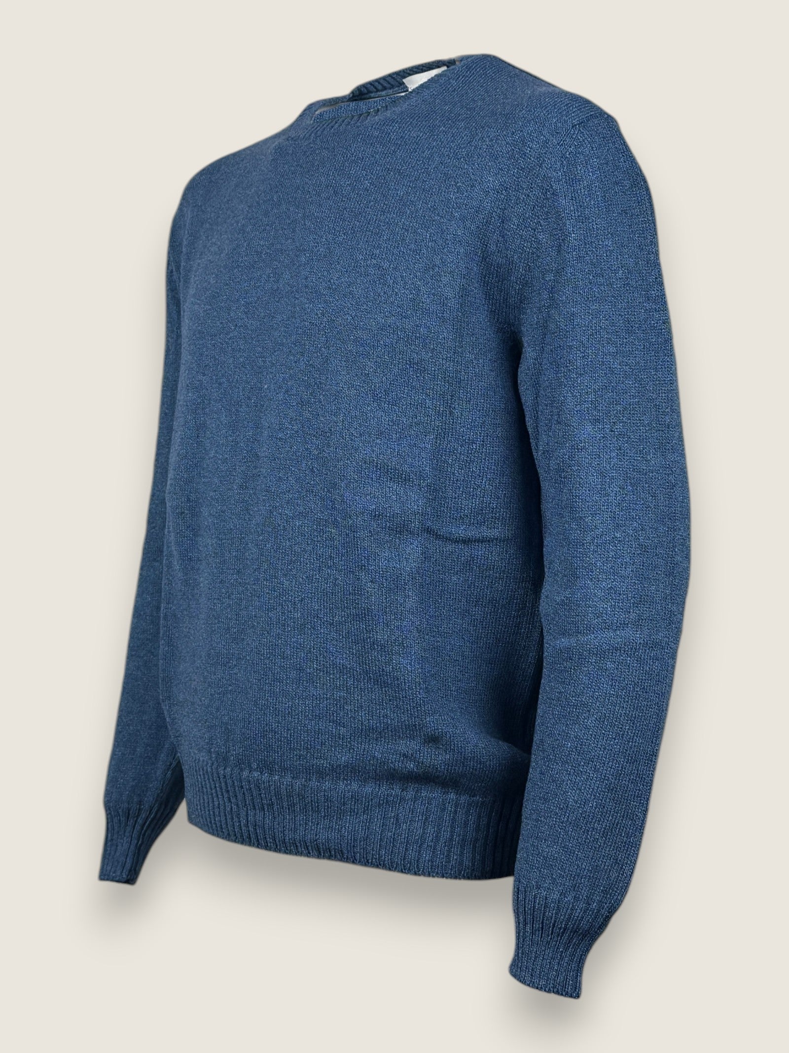 Girocollo Settefili Cashmere Denim 