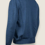 Girocollo Settefili Cashmere Denim 