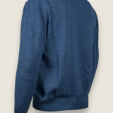 Girocollo Settefili Cashmere Denim 