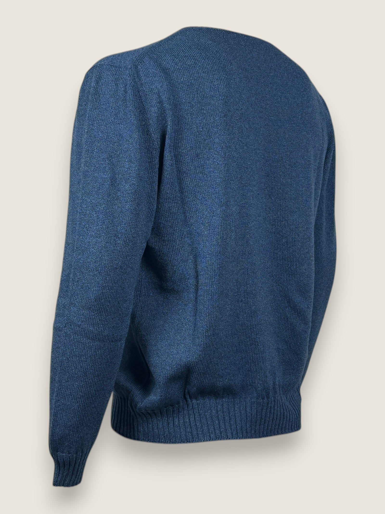 Girocollo Settefili Cashmere Denim 