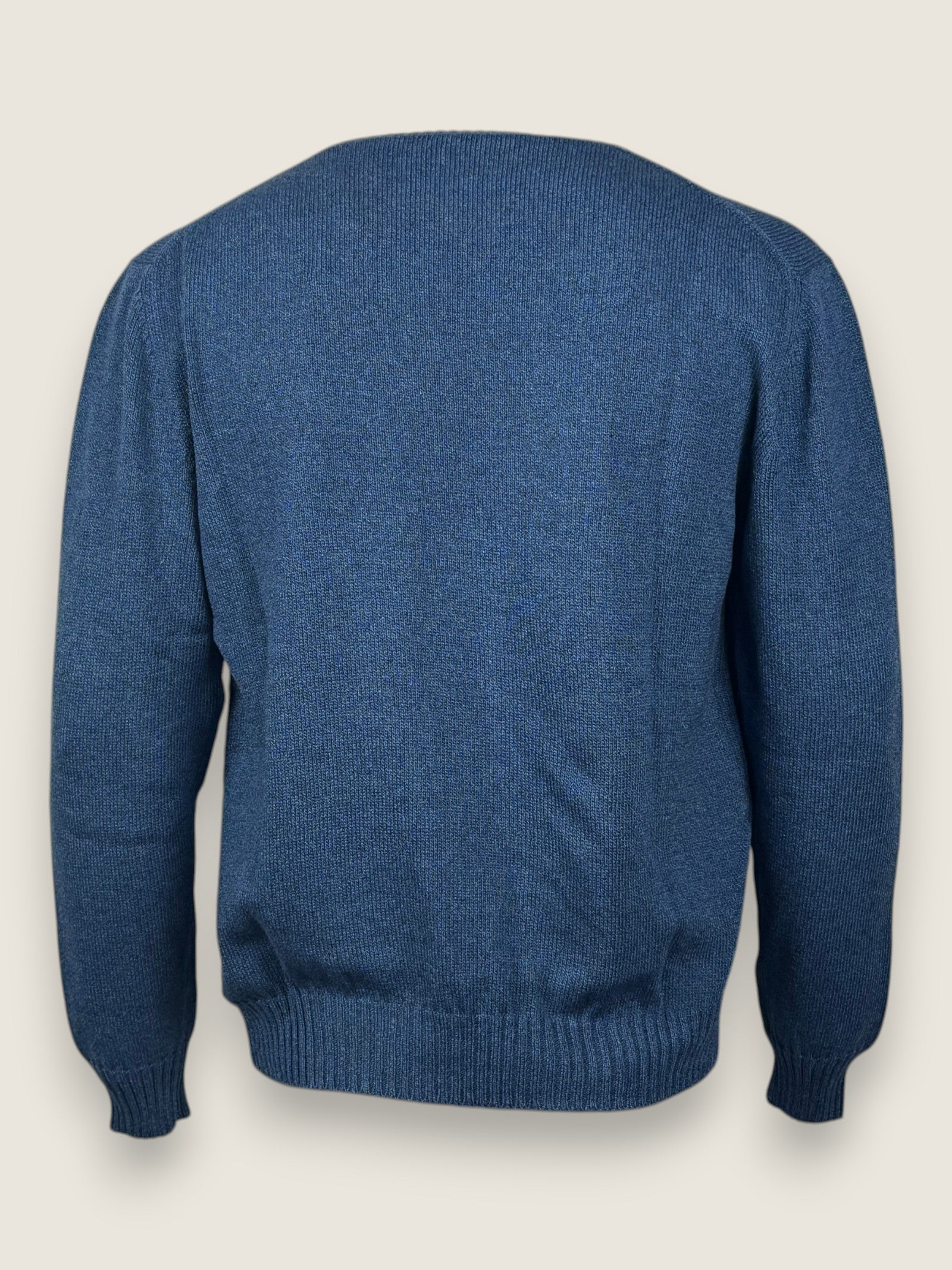 Girocollo Settefili Cashmere Denim 