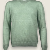 Girocollo Settefili Cashmere Verde 