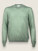 Girocollo Settefili Cashmere Verde