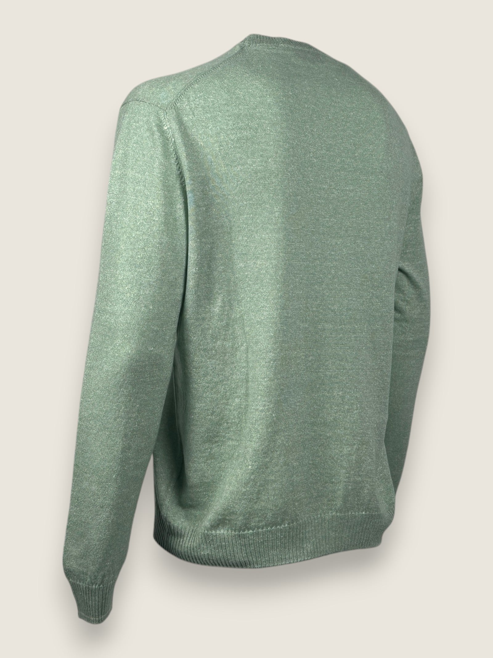Girocollo Settefili Cashmere Verde 