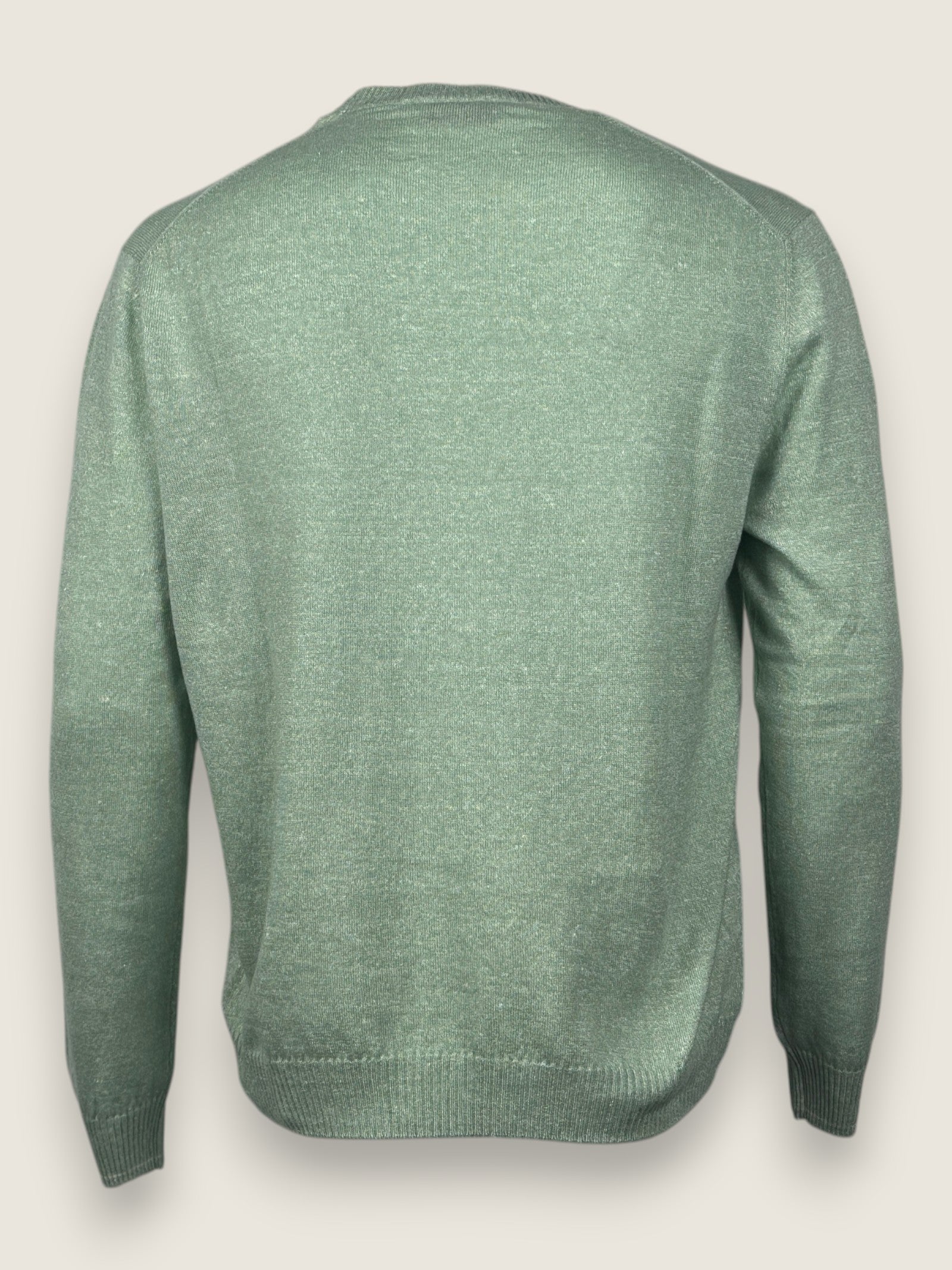 Girocollo Settefili Cashmere Verde 
