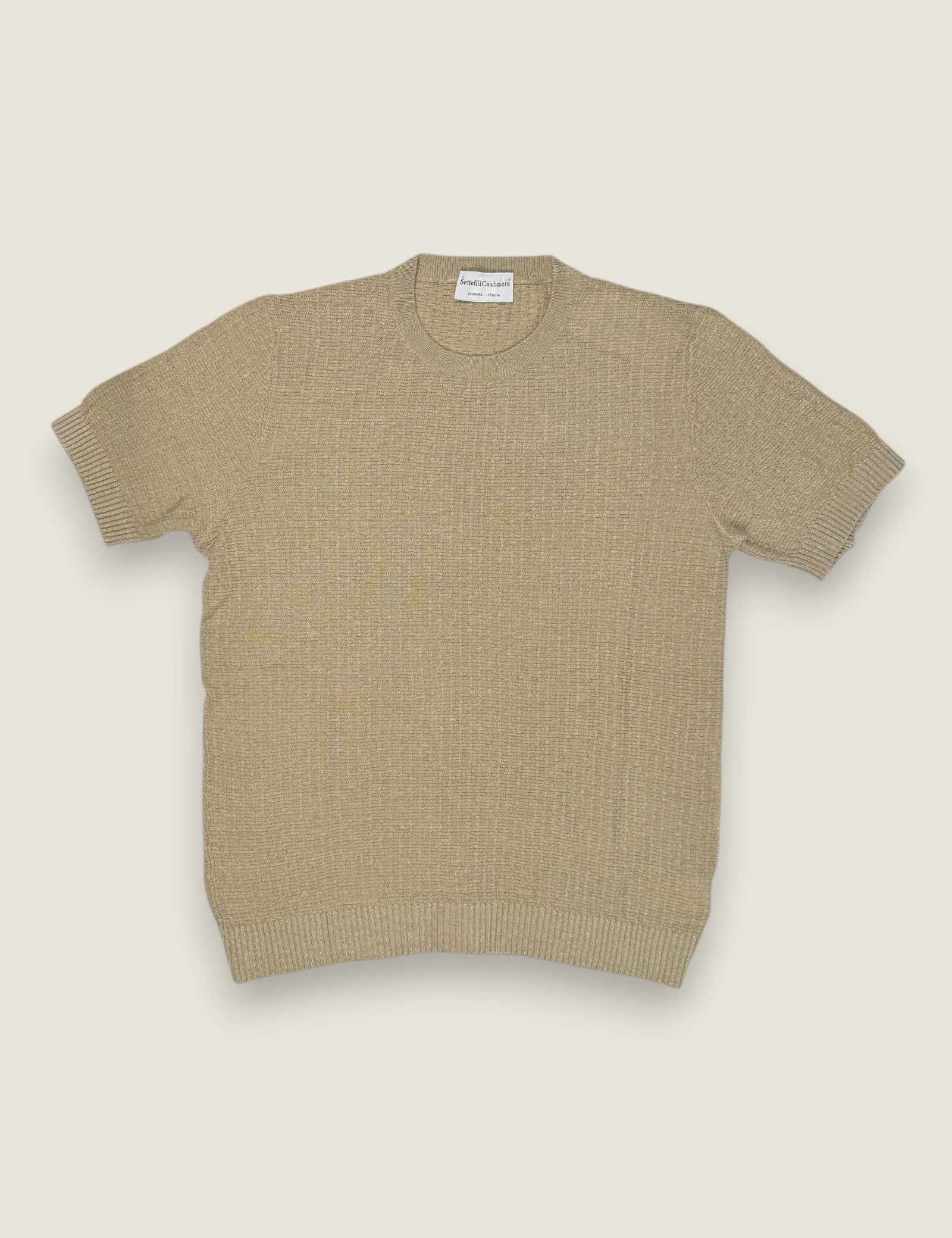 Girocollo Settefili Cashmere Beige 