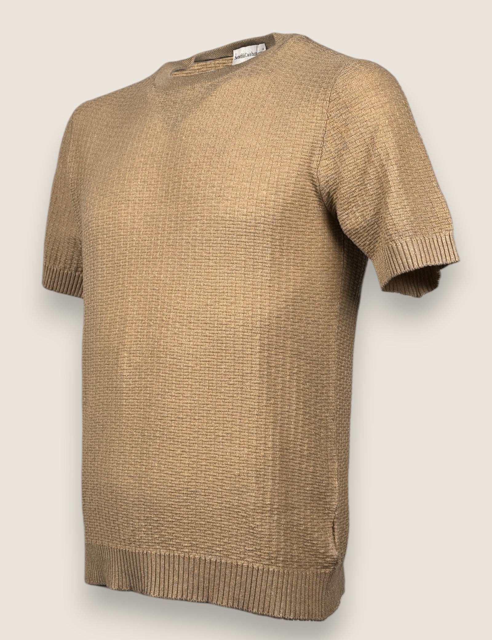Girocollo Settefili Cashmere Beige 