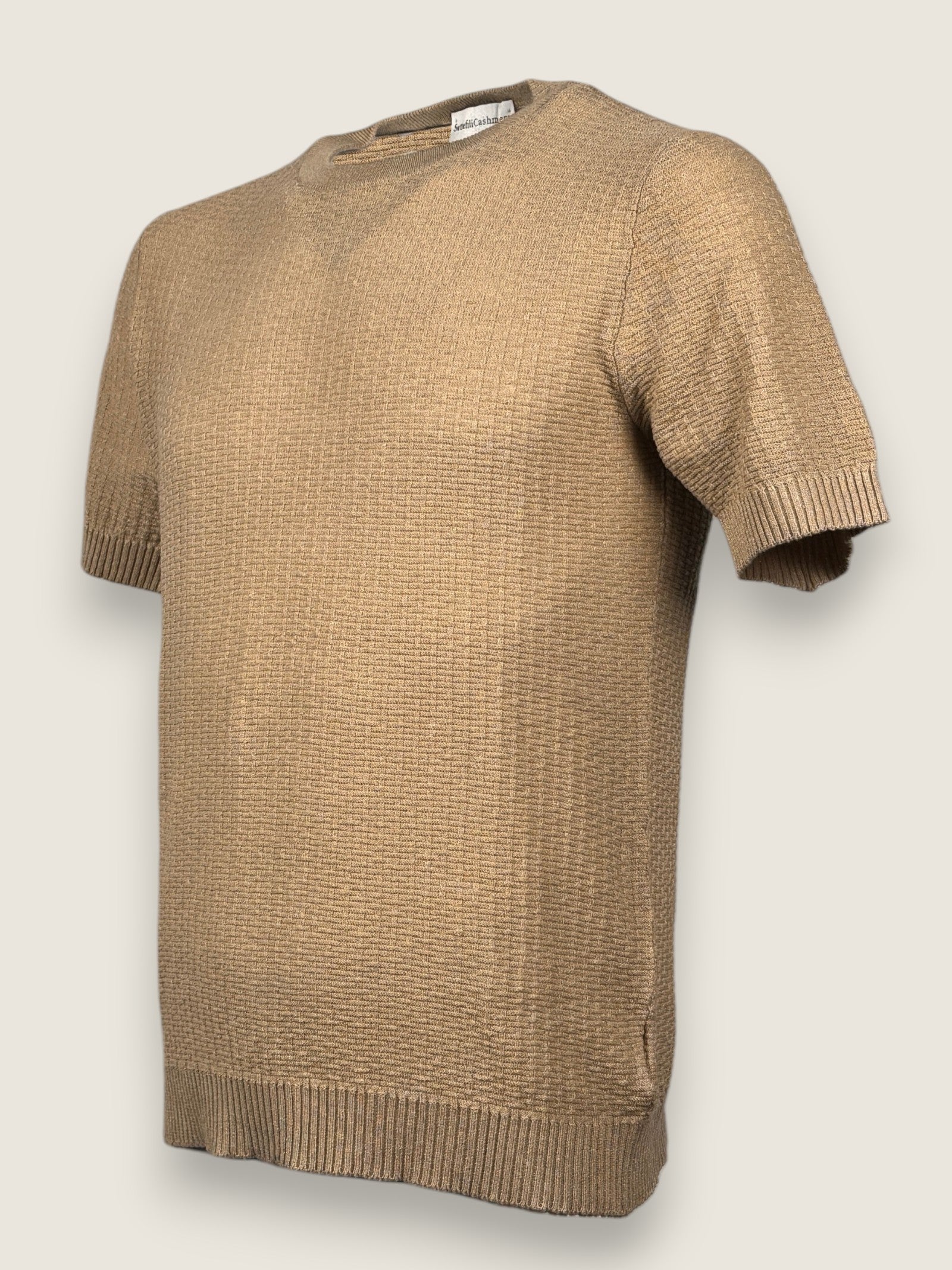 Girocollo Settefili Cashmere Beige 