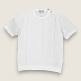 Girocollo Settefili Cashmere Bianco 