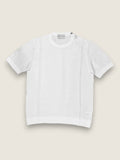 Girocollo Settefili Cashmere Bianco