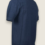 Girocollo Settefili Cashmere Blu 
