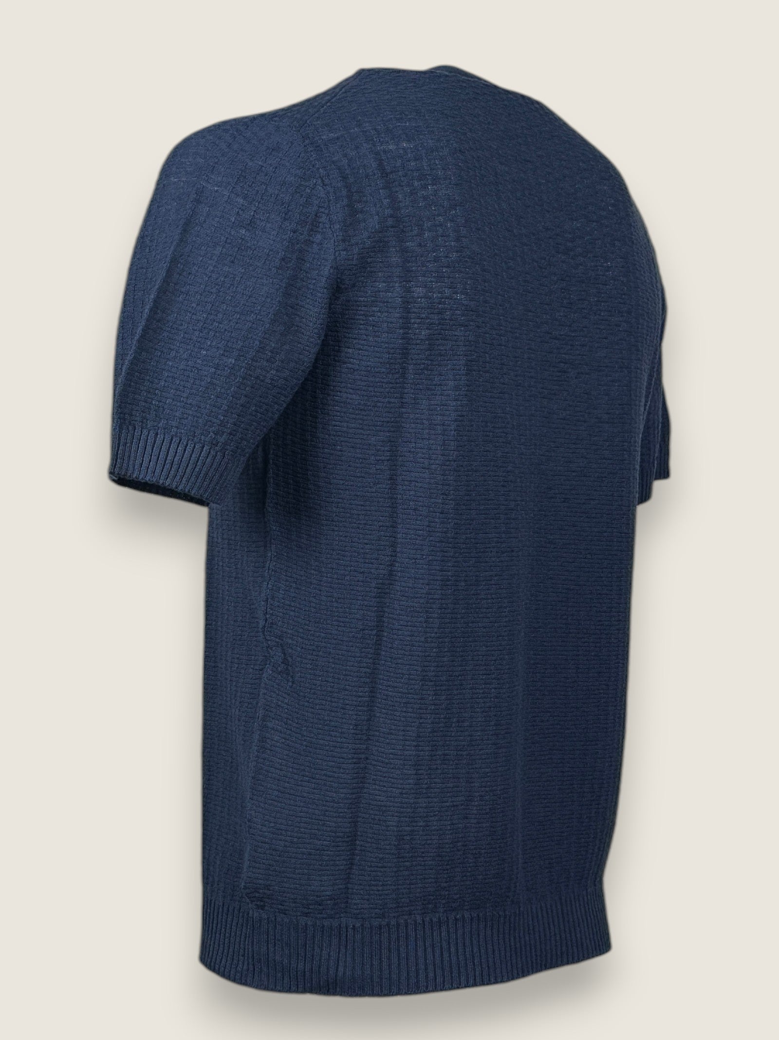 Girocollo Settefili Cashmere Blu 