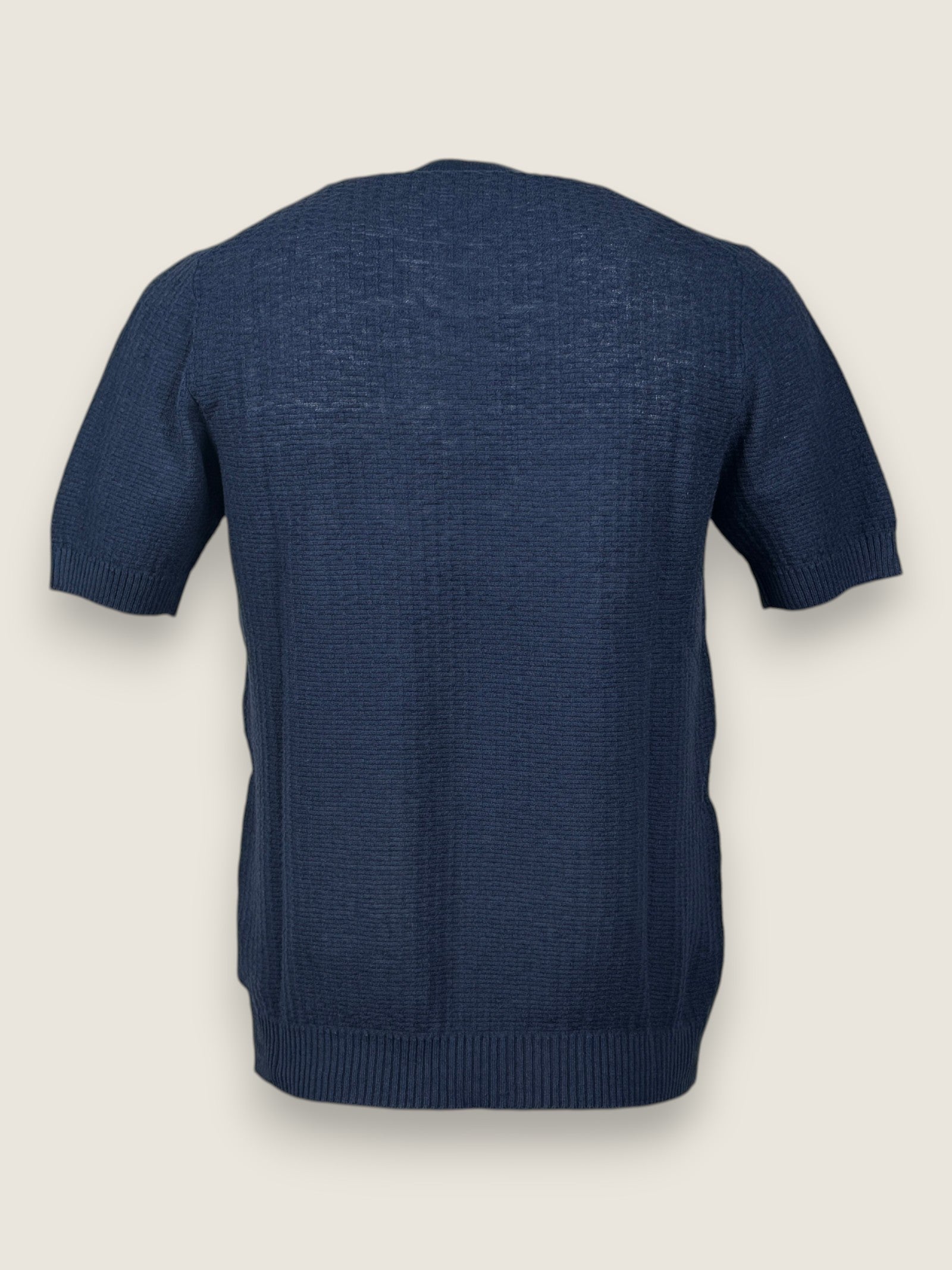Girocollo Settefili Cashmere Blu 