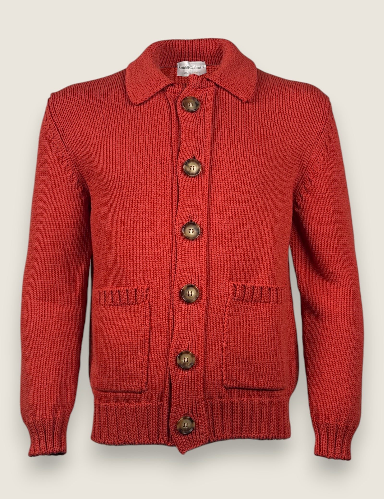 Cardigan Settefili Cashmere Corallo 