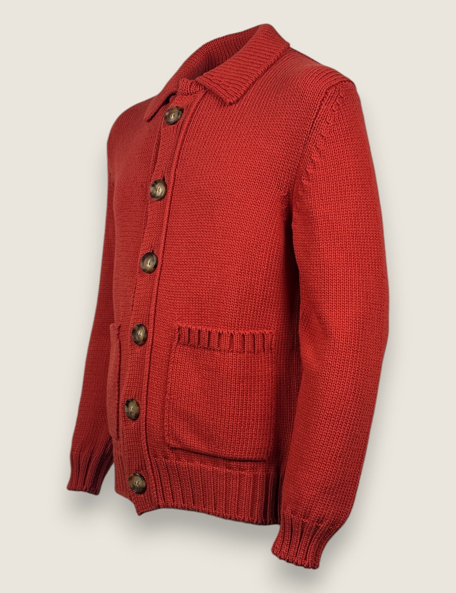 Cardigan Settefili Cashmere Corallo 