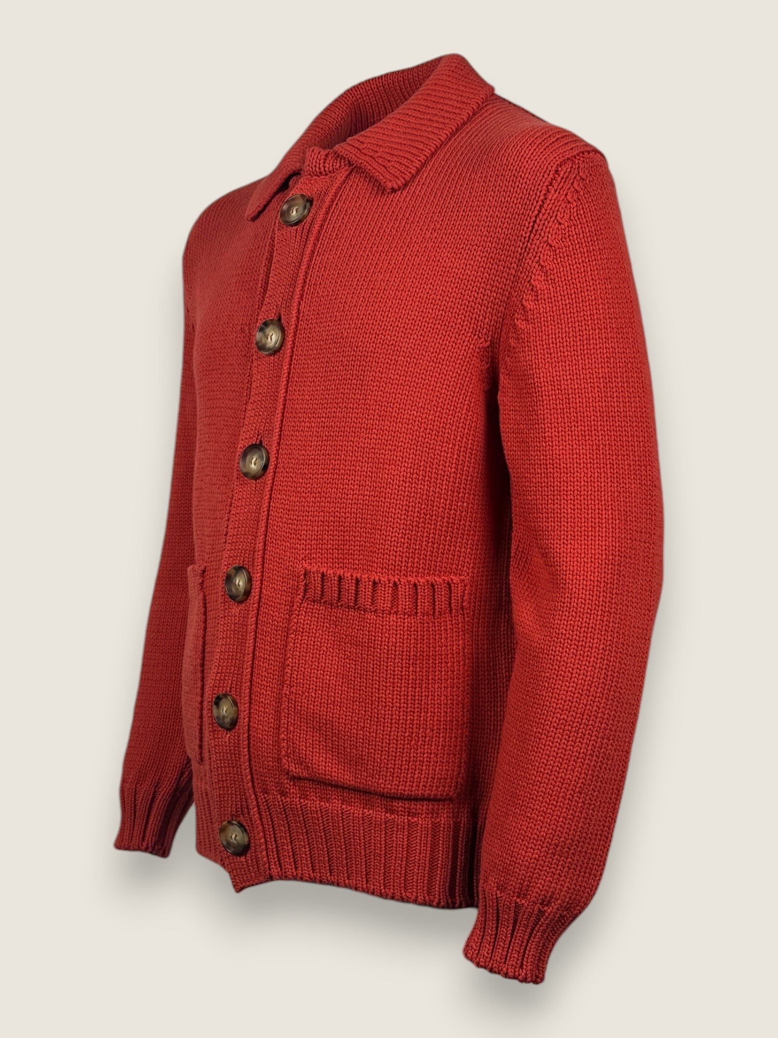 Cardigan Settefili Cashmere Corallo 