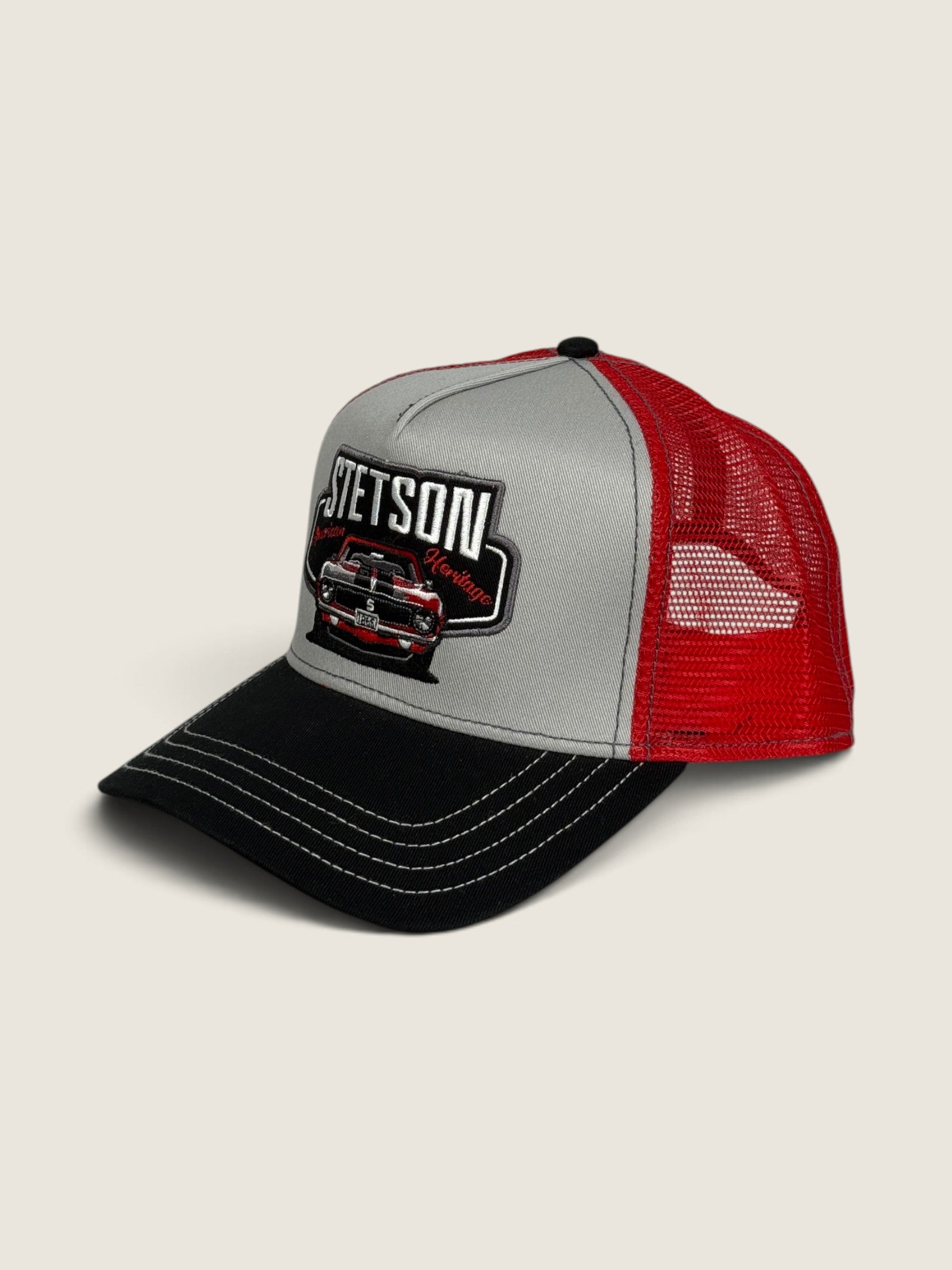 Cappello Stetson Nero/rosso 