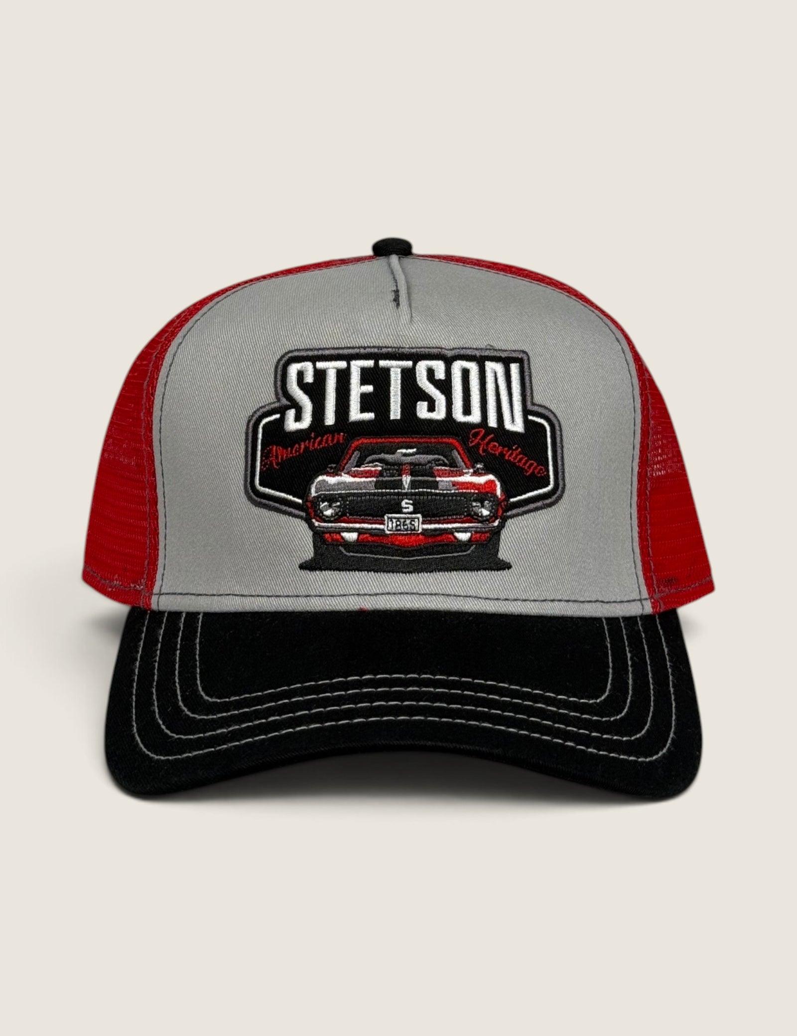 Cappello Stetson Nero/rosso 