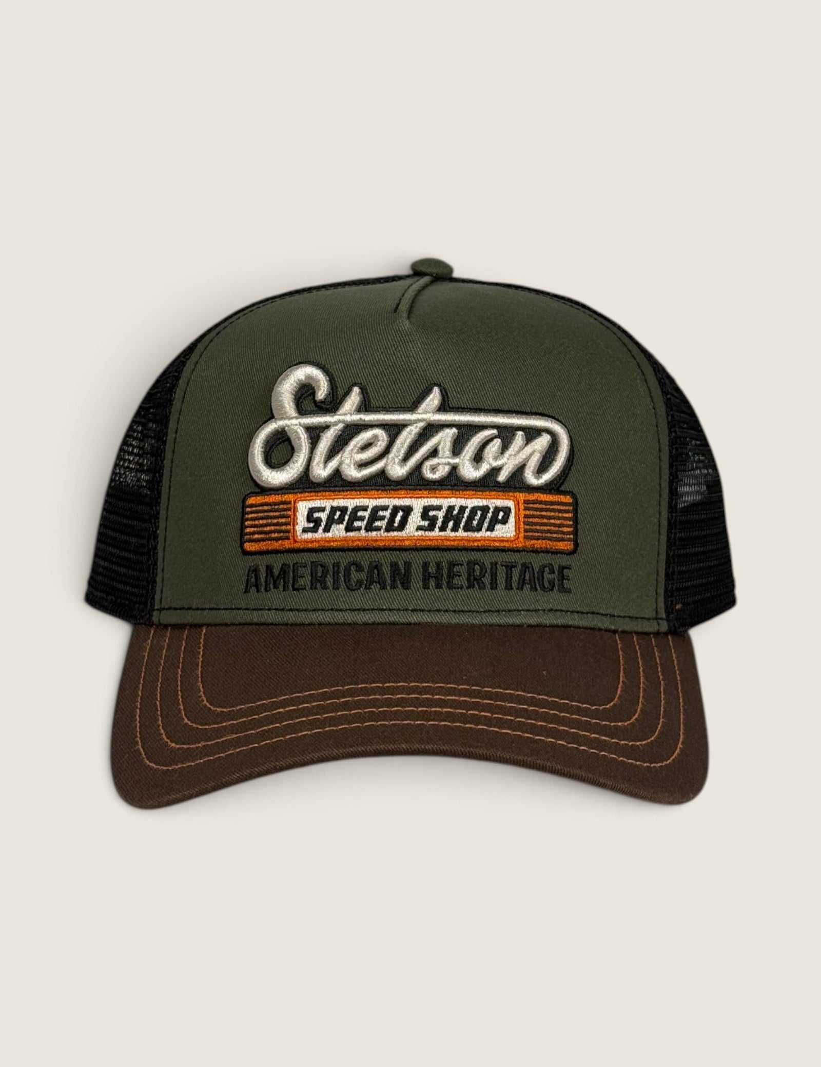 Cappello Stetson Verde/marrone 